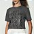 Camiseta Colcci Just Kiss Me Ou25 Cinza Feminino - Imagem 1