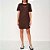 Vestido Curto Colcci Tshirt Ou25 Marrom Feminino - Imagem 1