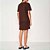 Vestido Curto Colcci Tshirt Ou25 Marrom Feminino - Imagem 2