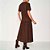 Vestido Midi Colcci Tshirt Ou25 Marrom Feminino - Imagem 2