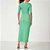 Vestido Midi Colcci Canelado Ou25 Verde Feminino - Imagem 2