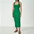 Vestido Midi Colcci Canelado Gola Ou25 Verde Feminino - Imagem 1