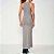 Vestido Midi Colcci Gola Ou25 Cinza Feminino - Imagem 2