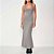 Vestido Midi Colcci Gola Ou25 Cinza Feminino - Imagem 1