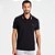 Camisa Polo Forum Listras Ou25 Preto Masculino - Imagem 1