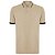 Camisa Polo Individual Piquet Frisos Ou25 Bege Masculino - Imagem 1