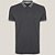 Camisa Polo Dudalina Maquinetada Ou25 Cinza Masculino - Imagem 1