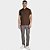 Camisa Polo Aramis Piquet Zip Ou25 Marrom Masculino - Imagem 4