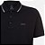 Camisa Polo John John Regular 2 Lines Ou25 Preto Masculino - Imagem 3