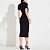 Vestido Midi Forum Gola Ou25 Preto Feminino - Imagem 2