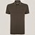Camisa Polo Dudalina Frisos Degrade Ou25 Marrom Masculino - Imagem 1