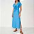 Vestido Midi Colcci Amarração Ou25 Azul Feminino - Imagem 1