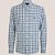 Camisa Dudalina Slim Xadrez Space Dye In25 Marinho Masculino - Imagem 1