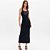 Vestido Super Midi Easy Lança Perfume Ns Ou25 Preto Feminino - Imagem 1