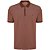 Camisa Polo Individual Piquet Zip Ou25 Laranja Masculino - Imagem 1