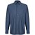 Camisa Individual Slim Lisa Ou25 Azul Masculino - Imagem 1