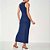 Vestido Midi Colcci Slim Recorte Ou25 Marinho Feminino - Imagem 2