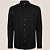 Camisa Dudalina Slim Flame In25 Preto Masculino - Imagem 1