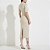 Vestido Midi Forum Canelado Ou25 Bege Feminino - Imagem 2