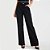Calça Jeans Forum Raquel Wide Leg Ou25 Preto Feminino - Imagem 1