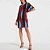 Vestido Curto Forum Listras Ou25 Preto Feminino - Imagem 1