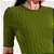 Vestido Midi Forum Canelado Ou25 Verde Feminino - Imagem 4
