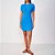 Vestido Canelado Colcci Curto Logo In25 Azul Feminino - Imagem 3