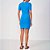 Vestido Canelado Colcci Curto Logo In25 Azul Feminino - Imagem 2
