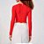 Blusa Cropped Colcci Canelada In25 Vermelho Feminino - Imagem 2