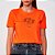 Camiseta Colcci For You Ou25 Laranja Feminino - Imagem 1