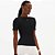 Blusa Canelada Lança Perfume Manga Curta In25 Preto Feminino - Imagem 1