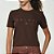 Camiseta Colcci Letter Ou25 Marrom Feminino - Imagem 1