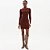 Vestido Curto Lança Perfume Canelado In25 Marrom Feminino - Imagem 1