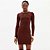 Vestido Curto Lança Perfume Canelado In25 Marrom Feminino - Imagem 3