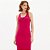 Vestido Super Midi Lança Perfume Canelado In25 Rosa Feminino - Imagem 4
