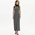 Vestido Super Midi Lança Perfume Tricot In25 Preto Feminino - Imagem 1