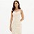 Vestido Super Midi Lança Perfume Alça In25 Bege Feminino - Imagem 3