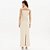 Vestido Super Midi Lança Perfume Alça In25 Bege Feminino - Imagem 2