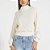 Moletom Canelado Forum Fashion Ou25 Off White Feminino - Imagem 1