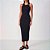 Vestido Super Mid Colcci Canelada In25 Preto Feminino - Imagem 1