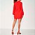 Vestido Curto Colcci Laço Ou25 Vermelho Feminino - Imagem 2