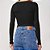 Blusa Canelada Colcci Slim Ou25 Preto Feminino - Imagem 2