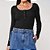Blusa Canelada Colcci Slim Ou25 Preto Feminino - Imagem 1