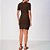 Vestido Curto Colcci Canelada Mini Flag In25 Marrom Feminino - Imagem 2