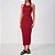 Vestido Super Mid Colcci Canelada In25 Vermelho Feminino - Imagem 1