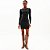 Vestido Curto Lança Perfume Canelado In25 Preto Feminino - Imagem 3