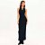 Vestido Super Mid Lança Perfume Canelado In25 Preto Feminino - Imagem 1