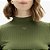 Blusa Canelada Lança Perfume Gola Alta In25 Verde Feminino - Imagem 4