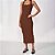 Vestido Super Mid Colcci Canelada In25 Marrom Feminino - Imagem 1
