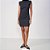 Vestido Curto Linho Colcci Canelada In25 Preto Feminino - Imagem 1